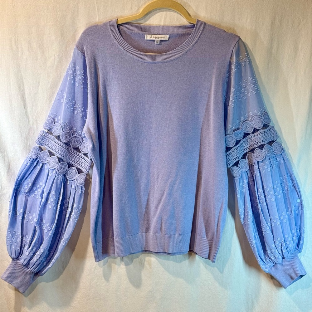 Sioni Light Purple Knit Top